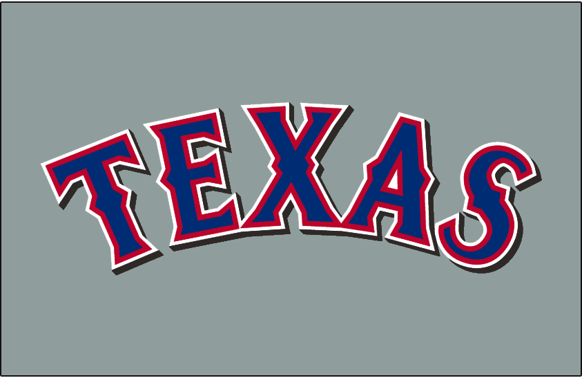 Texas Rangers 2001-2013 Jersey Logo iron on transfers for T-shirts